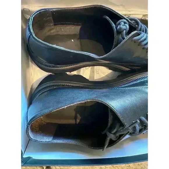 8 By Yoox Black Lace-Up Shoes Italian Size 45 - Step Up in Style - Picture 10 of 10